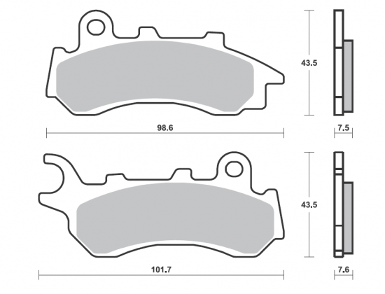 Brake pads BREMBO 07118XS