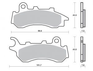 Brake pads BREMBO CC SCOOTER