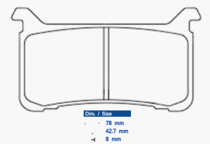 Brake pads CL BRAKES A3+