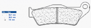 Brake pads CL BRAKES XBK5