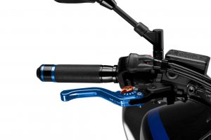 Brake lever without adapter PUIG 130AT 3.0 short blue/orange