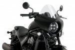 Semifairing PUIG 21461W MIRAGE clear gloss black housing