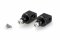 Footpeg adapters PUIG black