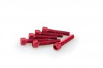 Screws PUIG 0258R ANODIZED red M6 x 30mm (6pcs)