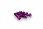 Screws PUIG 0364L ANODIZED violet M6 x 20mm (6pcs)