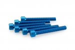 Screws PUIG 0370A ANODIZED blue M6 x 45mm (6pcs)