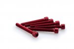 Screws PUIG 0370R ANODIZED red M6 x 45mm (6pcs)