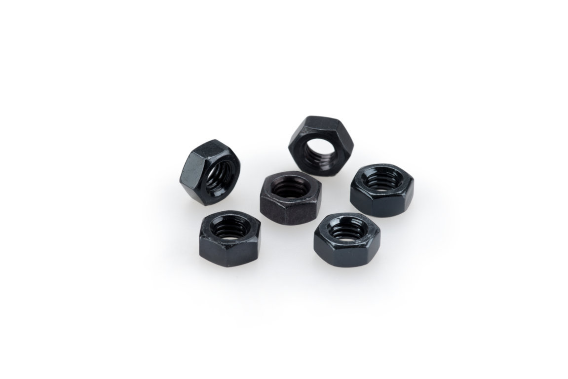 Nuts PUIG 0764N ANODIZED black M6 (6pcs)