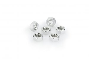 Nuts PUIG 0764P ANODIZED silver M6 (6pcs)