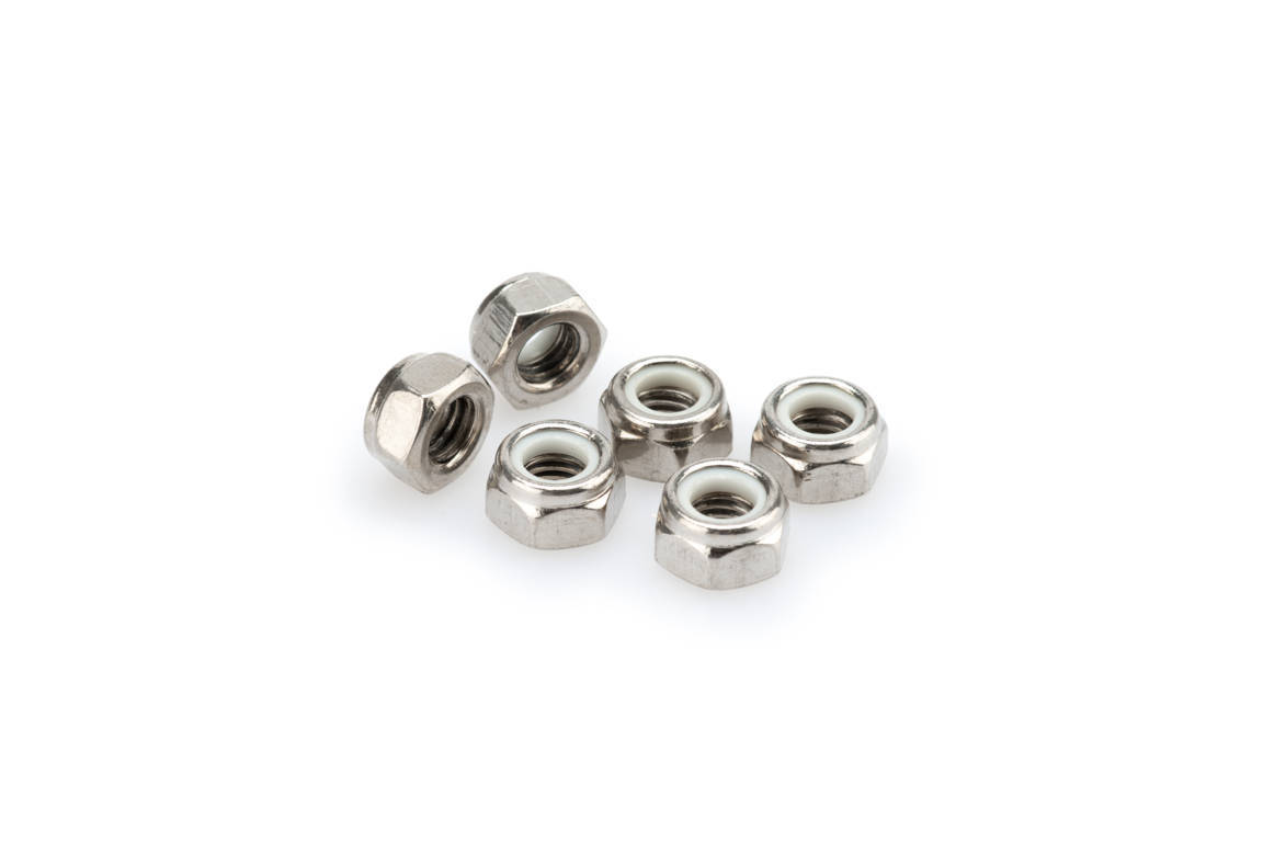 Nuts PUIG 0832P ANODIZED silver M8 (6pcs)