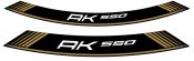 Rim strip PUIG 9630O AK550 gold set of 8 rim strips