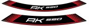 Rim strip PUIG 9630R AK550 red set of 8 rim strips