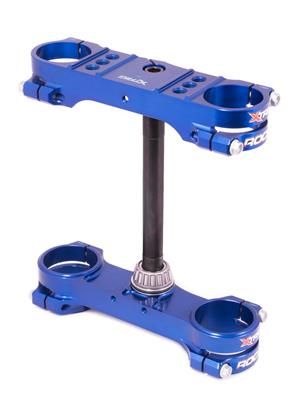 Triple clamp X-TRIG 40704002 ROCS TECH Blue