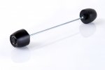 Axle sliders PUIG 21920N PHB19 black without color caps, rear