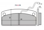 Brake pads RMS 225100540 organic