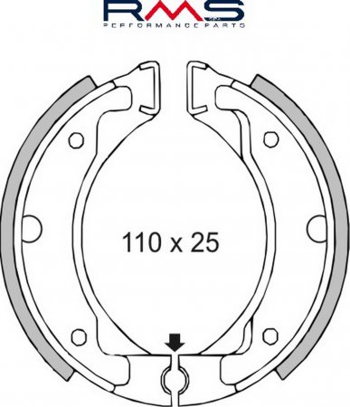 Brake shoes RMS 225120050