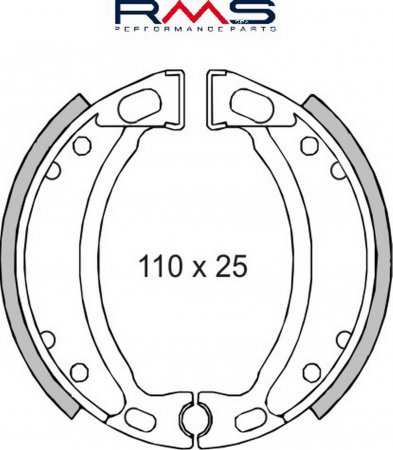 Brake shoes RMS 225120060