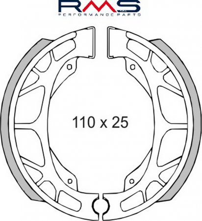 Brake shoes RMS 225120090 rear