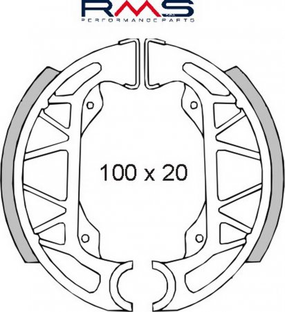 Brake shoes RMS 225120360