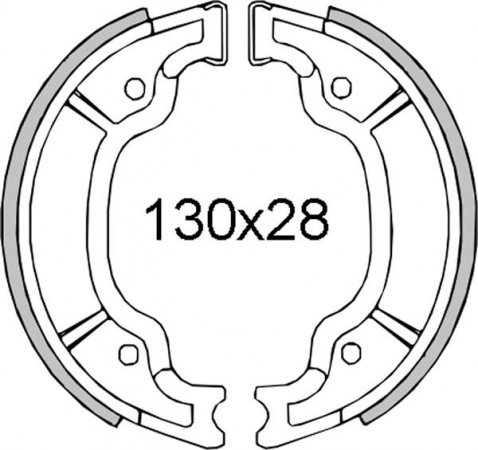 Brake shoes RMS 225120451 rear