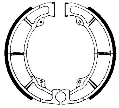 Brake shoes FERODO 225129018