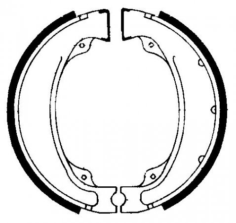 Brake shoes FERODO 225129055