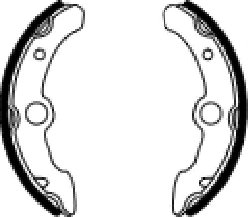 Brake shoes FERODO 225129224