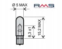 Bulb RMS 246510245 12V 1,2W, W1,2W T5 white