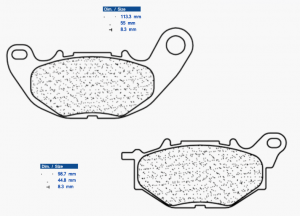 Brake pads CL BRAKES MSC