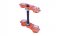 Triple clamp X-TRIG ROCS PRO Orange 20-22mm