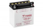 Conventional 12V battery with acid YUASA 12N9-4B-1