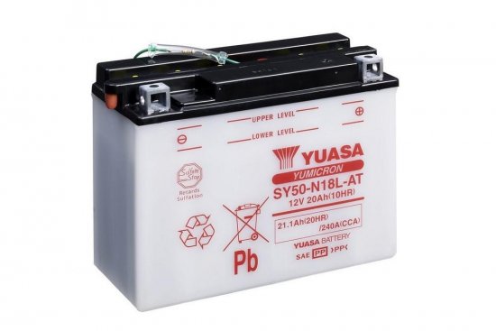 Yumicron battery with acid YUASA SY50-N18L-AT