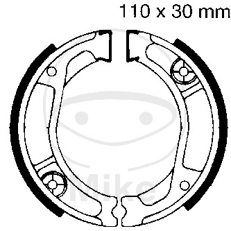 Brake shoe set EBC H323 includings springs