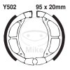 Brake shoe set EBC Y502G grooved includings springs