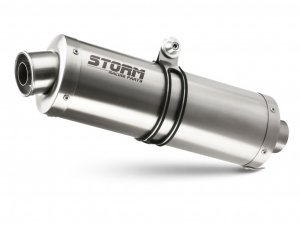 Full exhaust system 2x1 STORM OVAL Stainless Steel