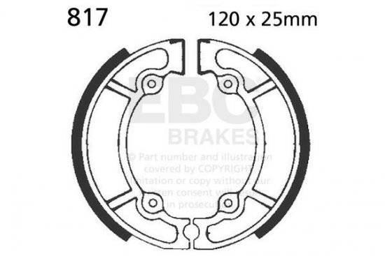 Brake shoe set EBC 817