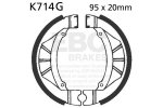 Brake shoe set EBC K714G grooved