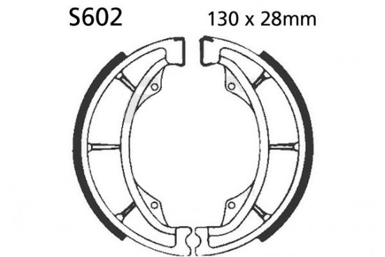 Brake shoe set EBC S602 includings springs