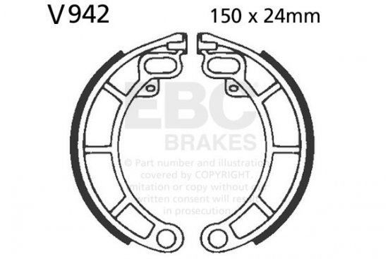 Brake shoe set EBC V942