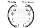 Brake shoe set EBC Y523G grooved