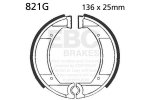 Brake shoe set EBC 821G grooved