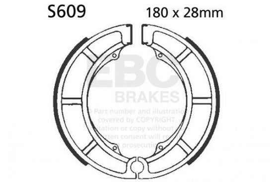 Brake shoe set EBC S609