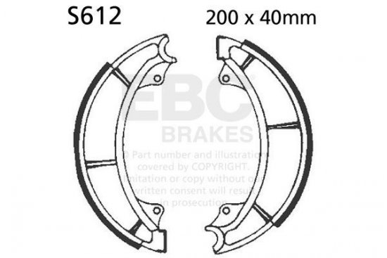 Brake shoe set EBC S612