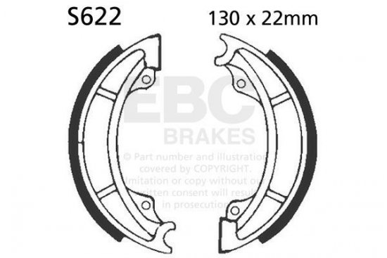 Brake shoe set EBC S622