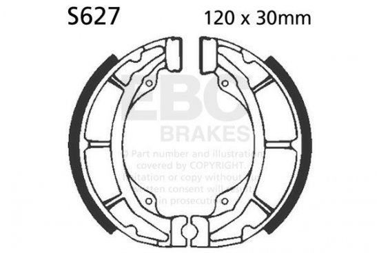 Brake shoe set EBC S627