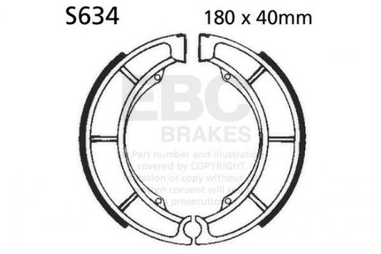 Brake shoe set EBC S634