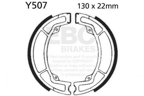 Brake shoe set EBC Y507