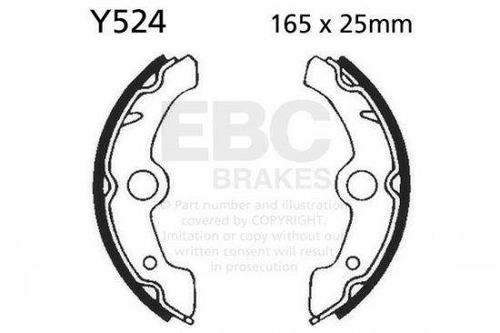 Brake shoe set EBC Y524