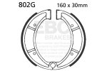 Brake shoe set EBC 802G grooved