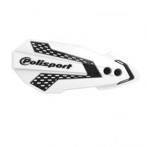 Handguard POLISPORT MX FLOW with mounting system white/black